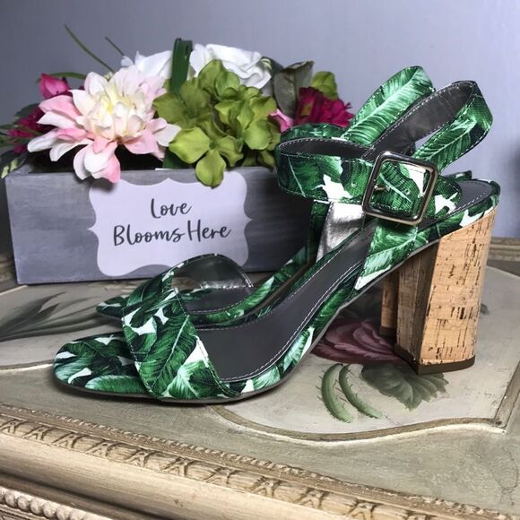 Worthington Baldwin Green Tropical Sandals Sz 6.5 NEW in Box NIB - Picture 3 of 8